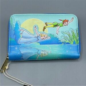 Loungefly Disney Peter Pan Wallet Glitter Glow In The Dark NWT